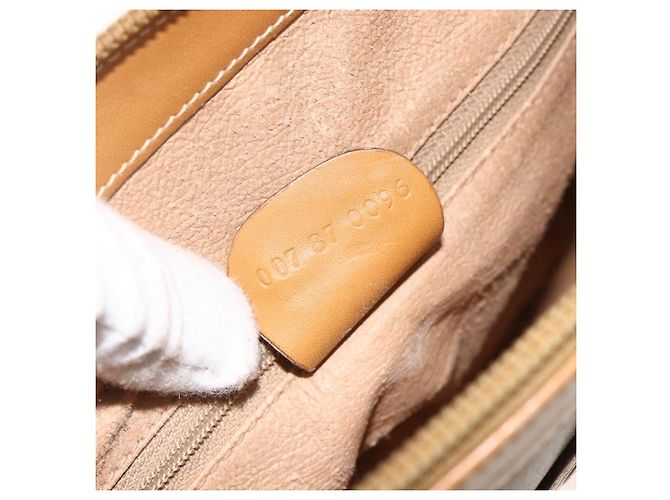 Gucci Borsa a Spalla Micro GG Supreme PVC Beige Oro 007 87 0096 Auth ka3457 D'oro - vista 12