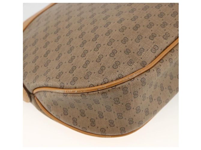 Gucci Borsa a Spalla Micro GG Supreme PVC Beige Oro 007 87 0096 Auth ka3457 D'oro - vista 17