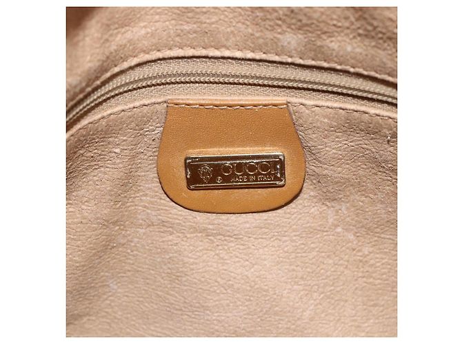 Gucci Borsa a Spalla Micro GG Supreme PVC Beige Oro 007 87 0096 Auth ka3457 D'oro - vista 18