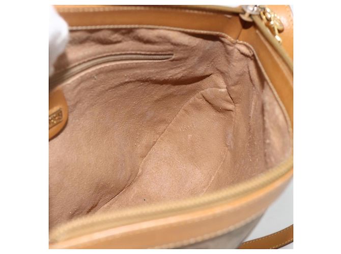 Gucci Borsa a Spalla Micro GG Supreme PVC Beige Oro 007 87 0096 Auth ka3457 D'oro - vista 19
