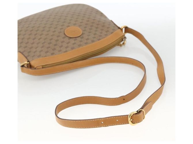 Gucci Borsa a Spalla Micro GG Supreme PVC Beige Oro 007 87 0096 Auth ka3457 D'oro - vista 7