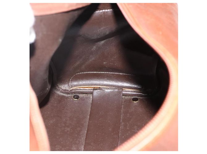 Borsa a Spalla Christian Dior in Pelle Marrone Oro Auth 174305A D'oro - vista 12