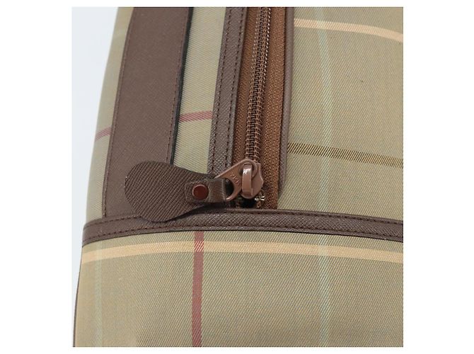 Borsa a Spalla Burberrys Nova Check in Tela Marrone Oro Auth BA11547 D'oro - vista 11