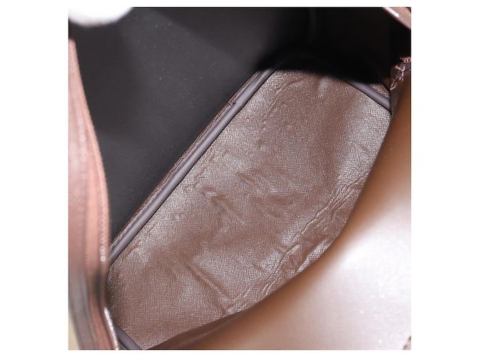 Borsa a Spalla Burberrys Nova Check in Tela Marrone Oro Auth BA11547 D'oro - vista 12