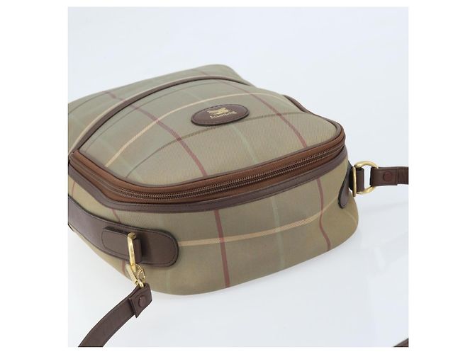Borsa a Spalla Burberrys Nova Check in Tela Marrone Oro Auth BA11547 D'oro - vista 6
