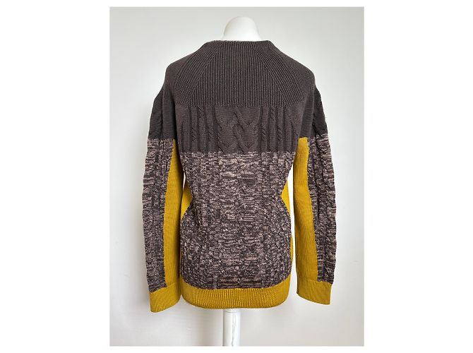 Vintage Etro Cardigan Braun Gelb M - Ansicht 11
