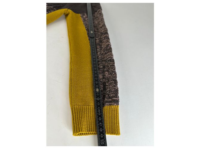 Vintage Etro Cardigan Braun Gelb M - Ansicht 15
