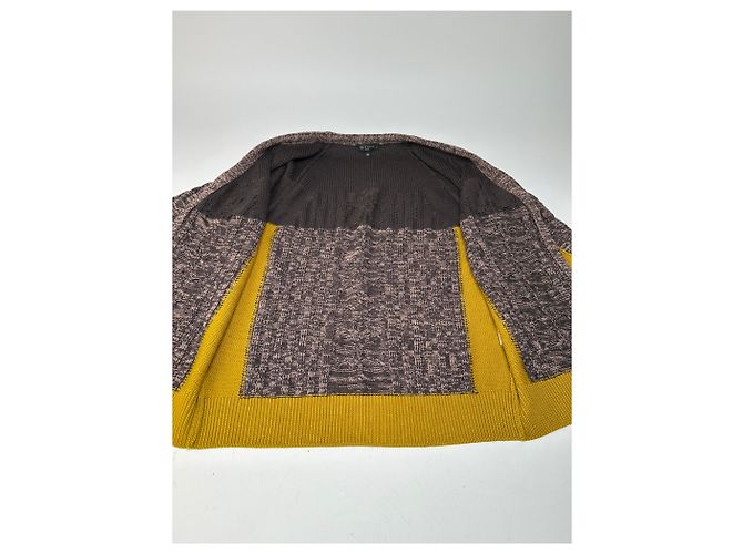 Vintage Etro Cardigan Braun Gelb M - Ansicht 8