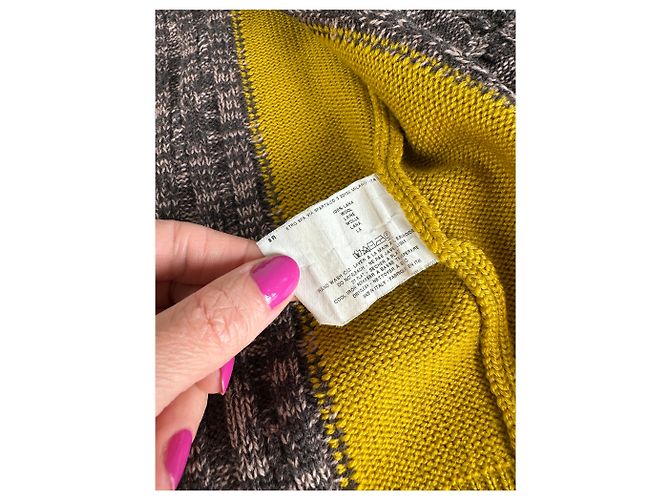 Vintage Etro Cardigan Braun Gelb M - Ansicht 9