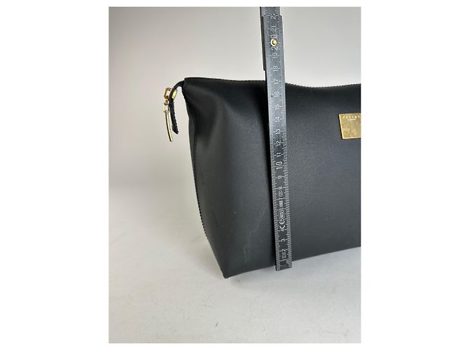 Céline Clutch in pelle nera Celine Paris vintage Nero - vista 11