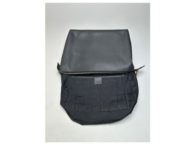Céline Clutch in pelle nera Celine Paris vintage Nero - vista 3