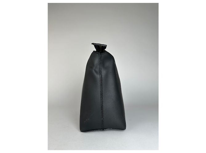Céline Clutch in pelle nera Celine Paris vintage Nero - vista 4