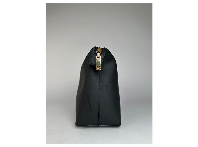 Céline Clutch in pelle nera Celine Paris vintage Nero - vista 6