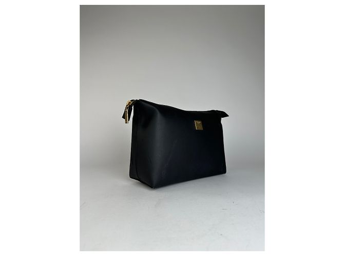 Céline Clutch in pelle nera Celine Paris vintage Nero - vista 9