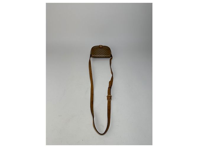 Céline Vintage Celine Paris Leder Triomphe Mini Umhängetasche Braun - Ansicht 10