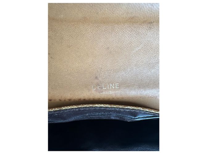 Céline Vintage Celine Paris Leder Triomphe Mini Umhängetasche Braun - Ansicht 4