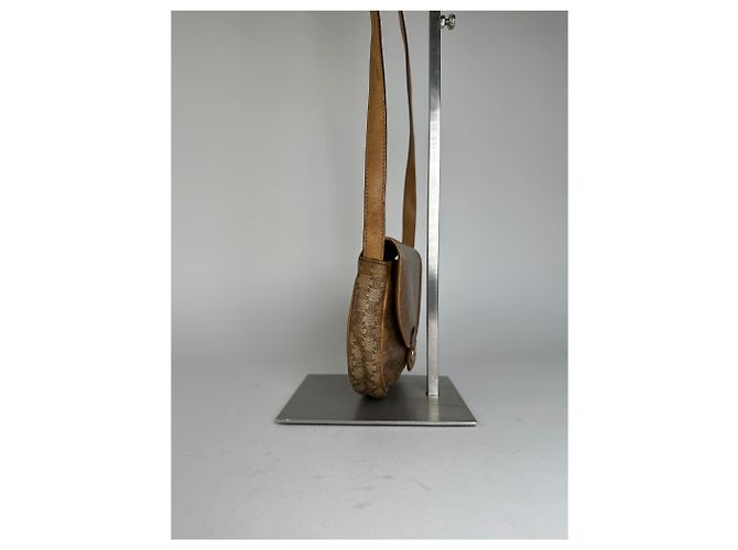 Céline Vintage Celine Paris Leder Triomphe Mini Umhängetasche Braun - Ansicht 8