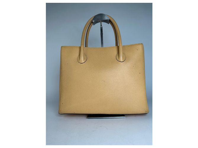 Céline Vintage Celine Paris Handtasche Beige - Ansicht 11