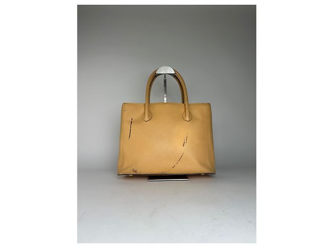 Céline Vintage Celine Paris Handtasche Beige - Ansicht 12