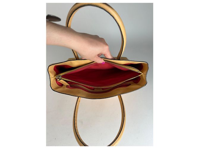 Céline Vintage Celine Paris Handtasche Beige - Ansicht 8