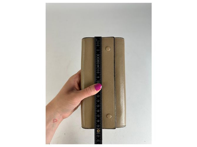Céline Vintage Celine Paris Leather Wallet Brown Camel - view 7
