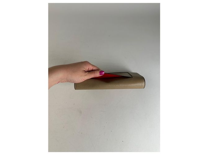 Céline Vintage Celine Paris Leather Wallet Brown Camel - view 8