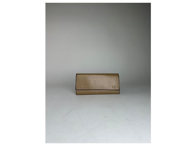 Céline Vintage Celine Paris Leather Wallet Brown Camel - view 9