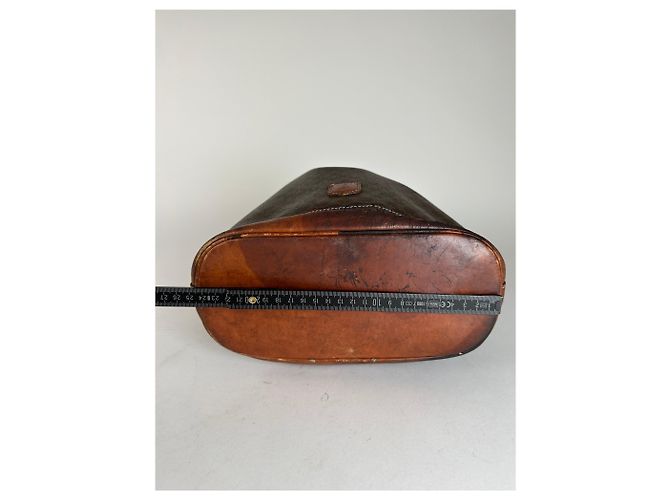 Céline Vintage Celine Triomphe Monogramm SEAU Ledertasche Braun - Ansicht 14