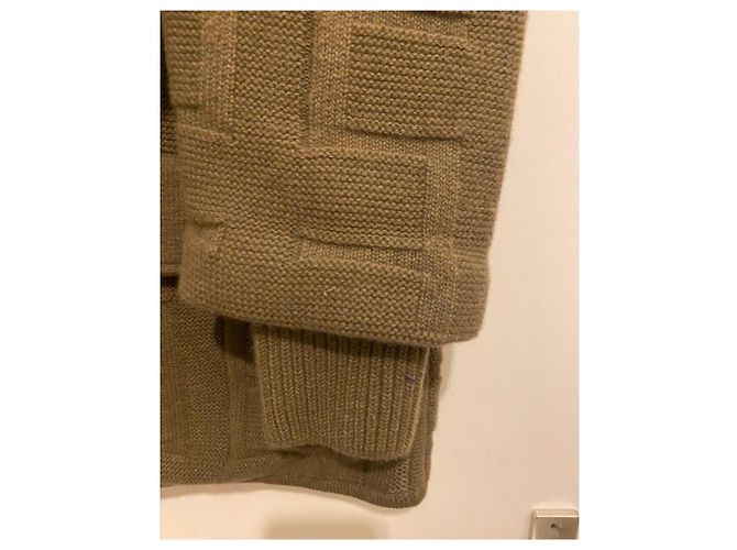 Hermès Wool Coat Khaki Size 36 - view 5