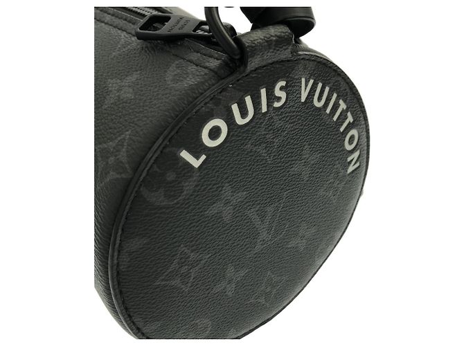 Louis Vuitton Monogram Eclipse Soft Polochon PM Handtasche Schwarz - Ansicht 4