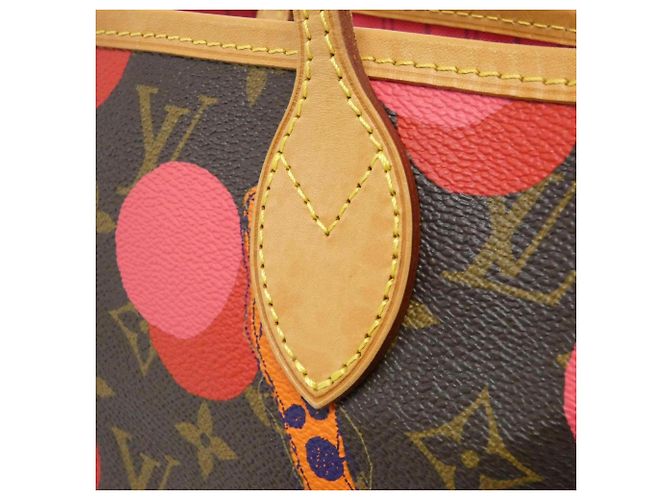 Borsa Louis Vuitton Monogram Ramage Neverfull MM Marrone - vista 3