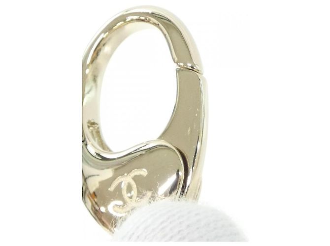 Portachiavi Chanel ABG045 Bianco D'oro - vista 4