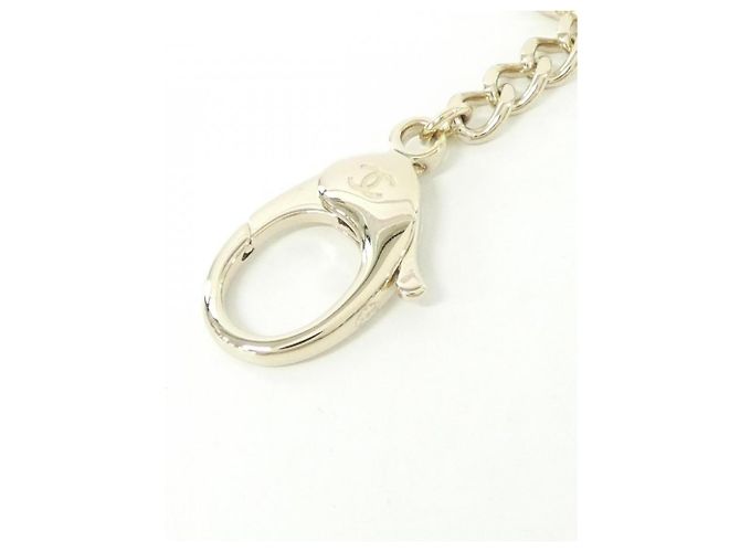 Portachiavi Chanel ABG045 Bianco D'oro - vista 5