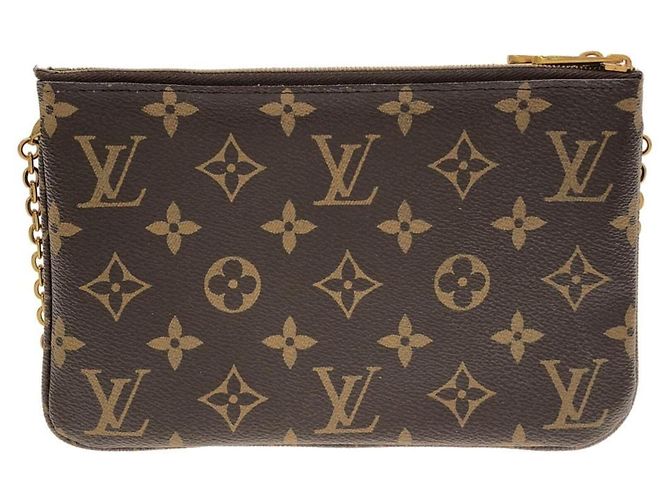 Vivienne Borsa a Spalla Pochette Double Zip Monogram Holiday Louis Vuitton Marrone - vista 2