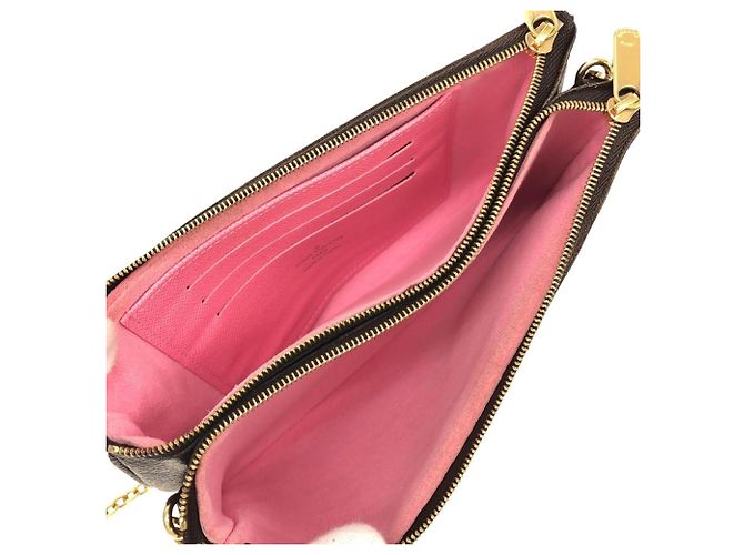 Vivienne Borsa a Spalla Pochette Double Zip Monogram Holiday Louis Vuitton Marrone - vista 8