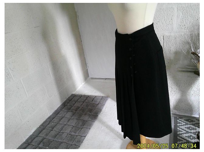 Falda envolvente Sonia Rykiel negra de lana Negro - vista 3