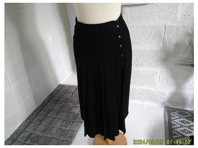Falda envolvente Sonia Rykiel negra de lana Negro - vista 4