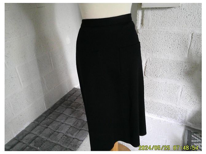 Falda envolvente Sonia Rykiel negra de lana Negro - vista 6