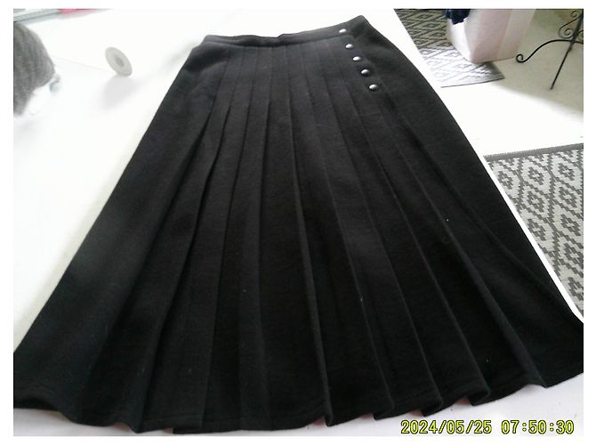 Falda envolvente Sonia Rykiel negra de lana Negro - vista 7