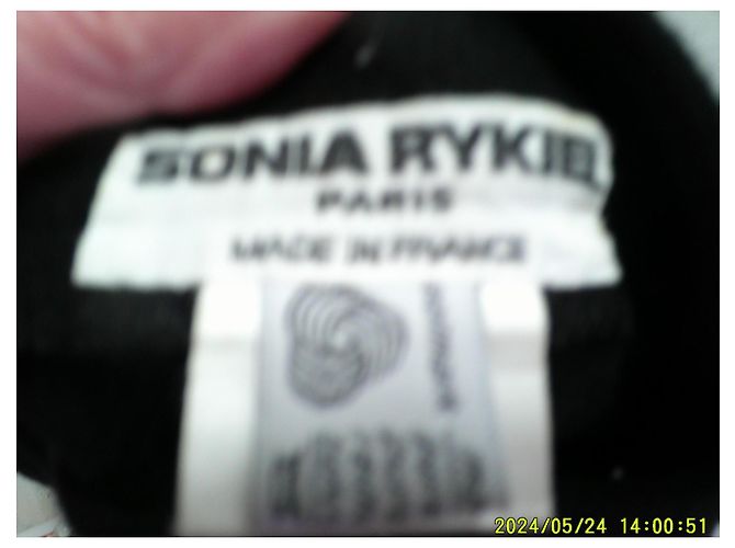 Falda envolvente Sonia Rykiel negra de lana Negro - vista 8
