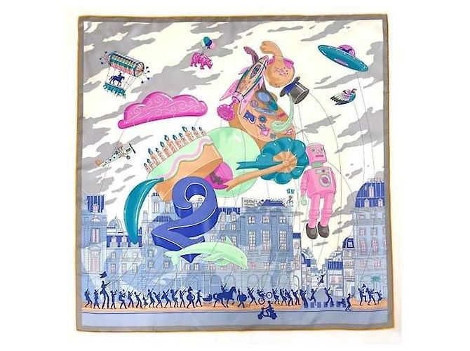 Hermès Parigi: Foulard / Quadrato intitolato 'Hermès Parade' 90x90 cm Multicolore - vista 2