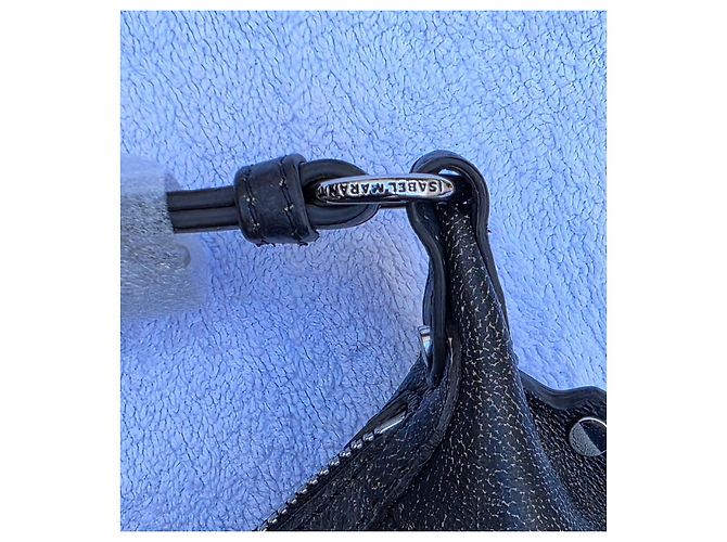 Borsa a Spalla in Pelle Chiodata Isabel Marant Nero - vista 10