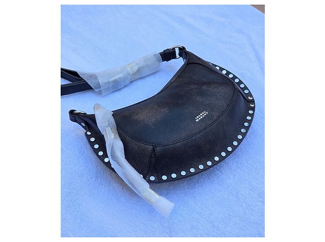 Borsa a Spalla in Pelle Chiodata Isabel Marant Nero - vista 3