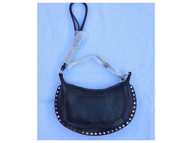 Borsa a Spalla in Pelle Chiodata Isabel Marant Nero - vista 4