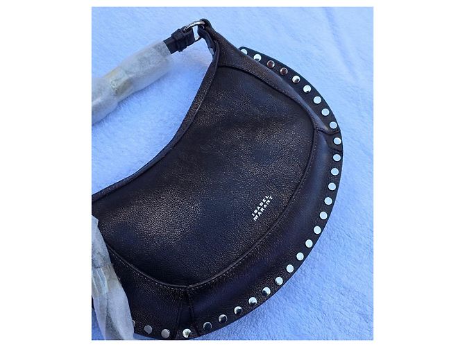 Borsa a Spalla in Pelle Chiodata Isabel Marant Nero - vista 5