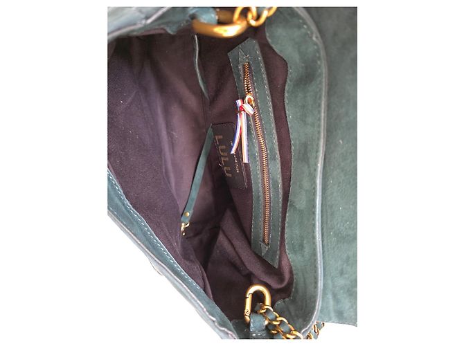 Jerome Dreyfuss Borsa a Spalla in Pelle Verde Jerôme Dreyfuss Lulu L Verde scuro - vista 10