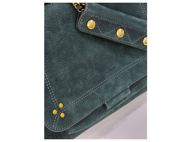 Jerome Dreyfuss Borsa a Spalla in Pelle Verde Jerôme Dreyfuss Lulu L Verde scuro - vista 11