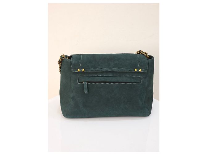 Jerome Dreyfuss Borsa a Spalla in Pelle Verde Jerôme Dreyfuss Lulu L Verde scuro - vista 2