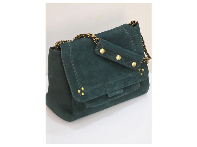 Jerome Dreyfuss Borsa a Spalla in Pelle Verde Jerôme Dreyfuss Lulu L Verde scuro - vista 3