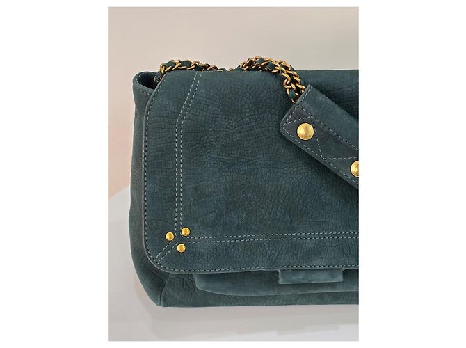 Jerome Dreyfuss Borsa a Spalla in Pelle Verde Jerôme Dreyfuss Lulu L Verde scuro - vista 4